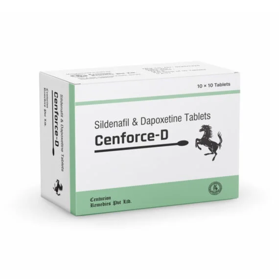 Illustration mit Informationen zu Cenforce D mit Sildenafil und Dapoxetin