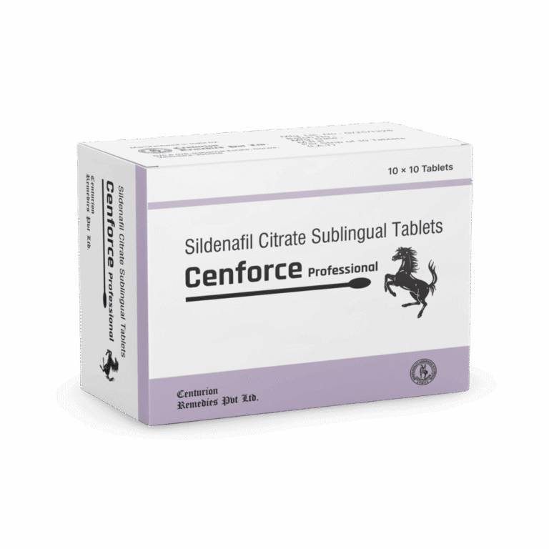 Illustration mit Informationen zu Cenforce Professional und Sildenafil